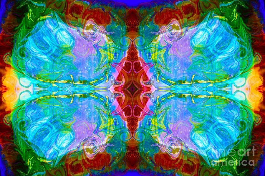 Wisdome and Mystery Abstract Pattern Artwork by Omaste Witkowski by Omaste Witkowski