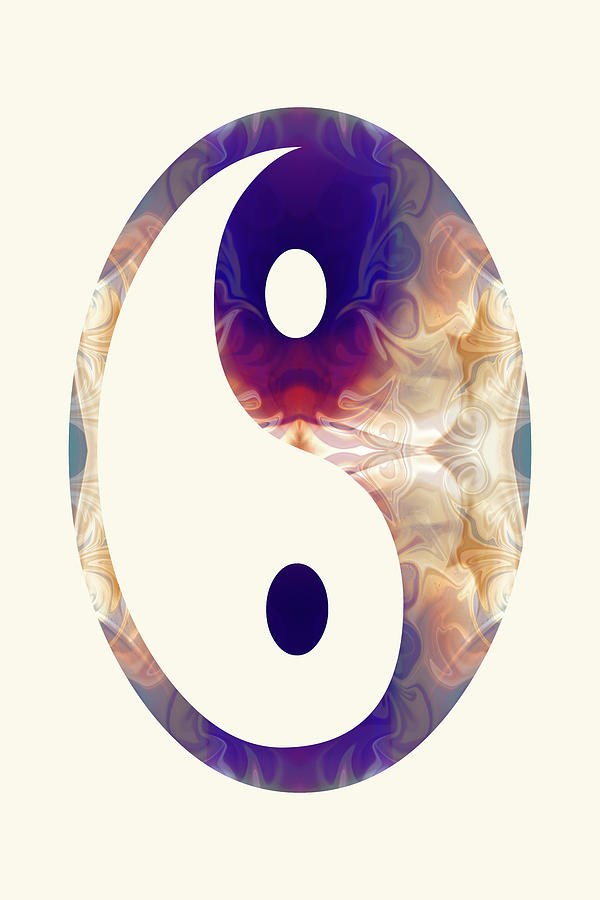 Indigo Veil Yin Yang by Omaste Witkowski
