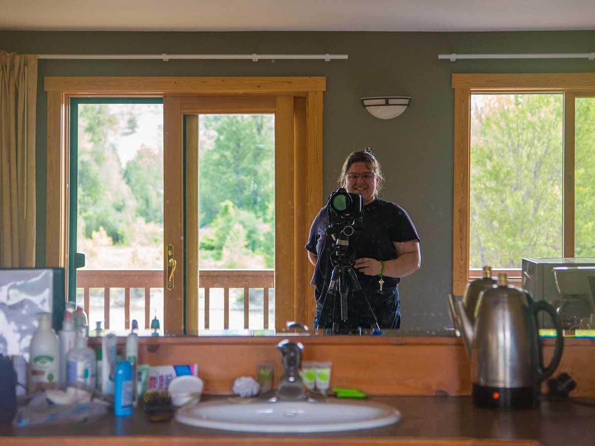On location at the Hotel Rio Vista in Winthrop, Washington