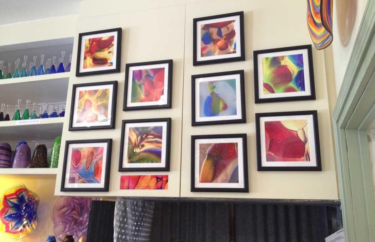 Glass wall art