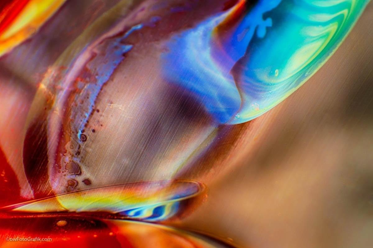 From the Peacock Vase, a very large vase with many coloured sections