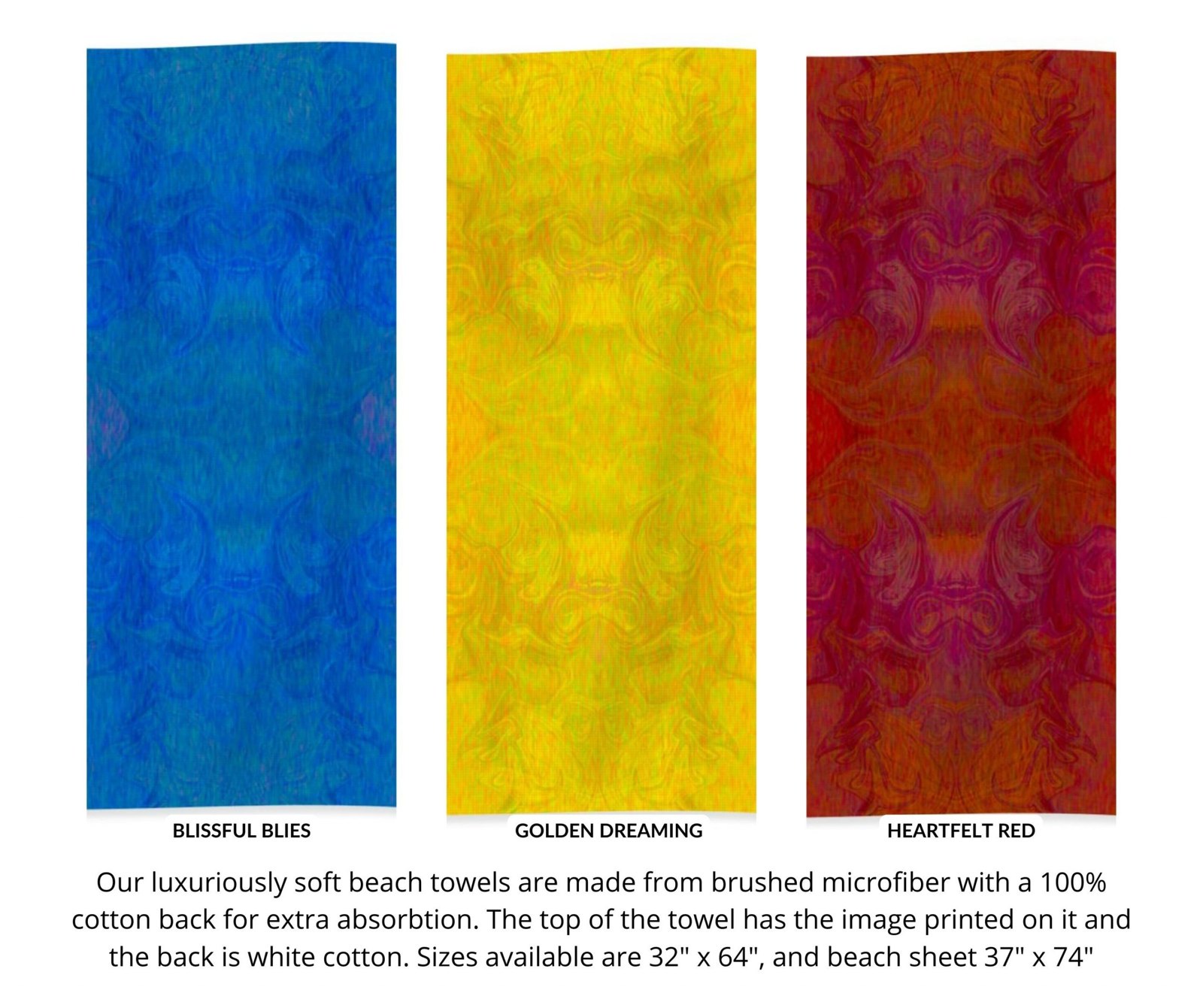 Rainbow Colors BEACH TOWELS
